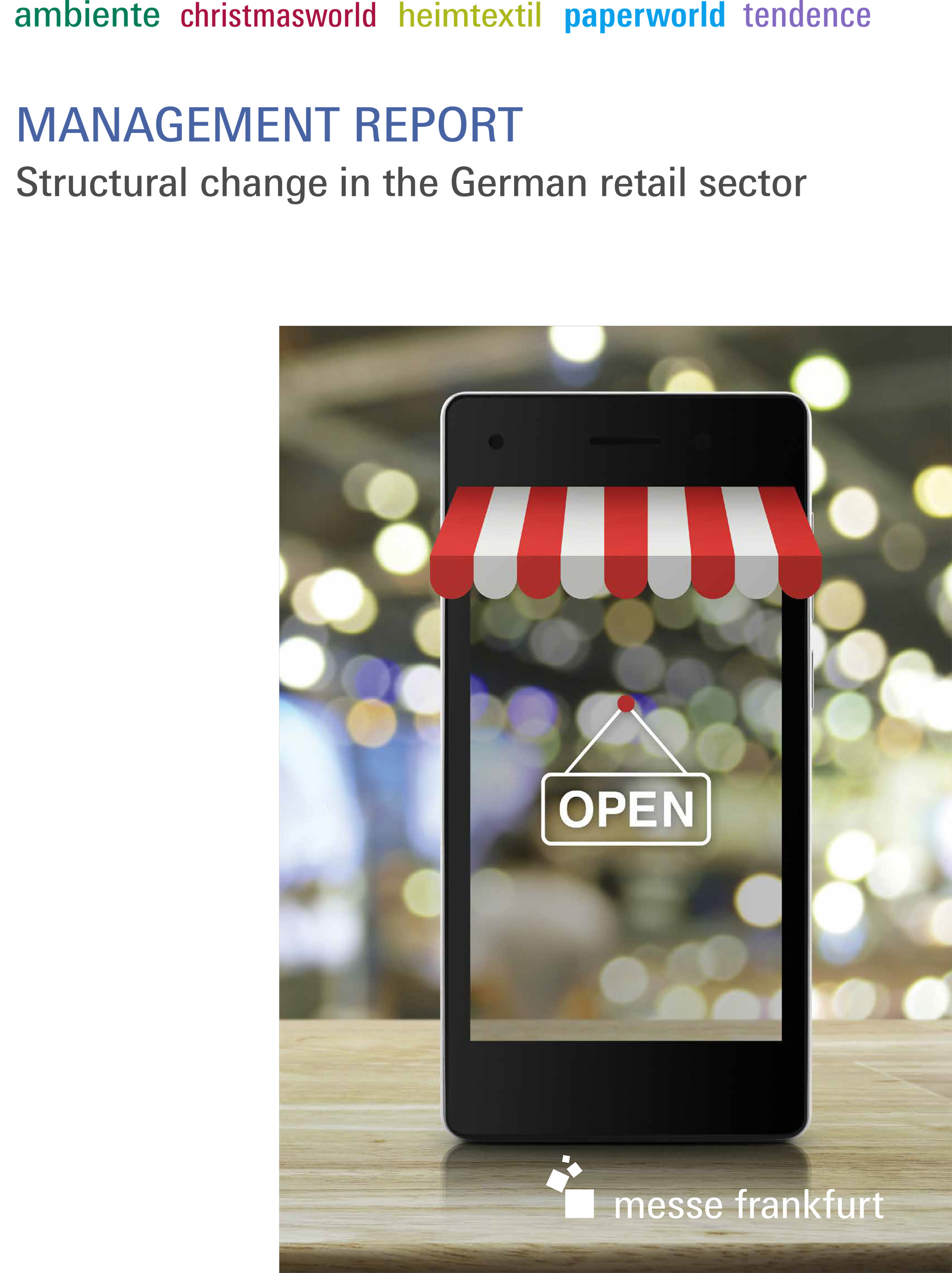 Management Report (Structural change in the German retail sector) Cover