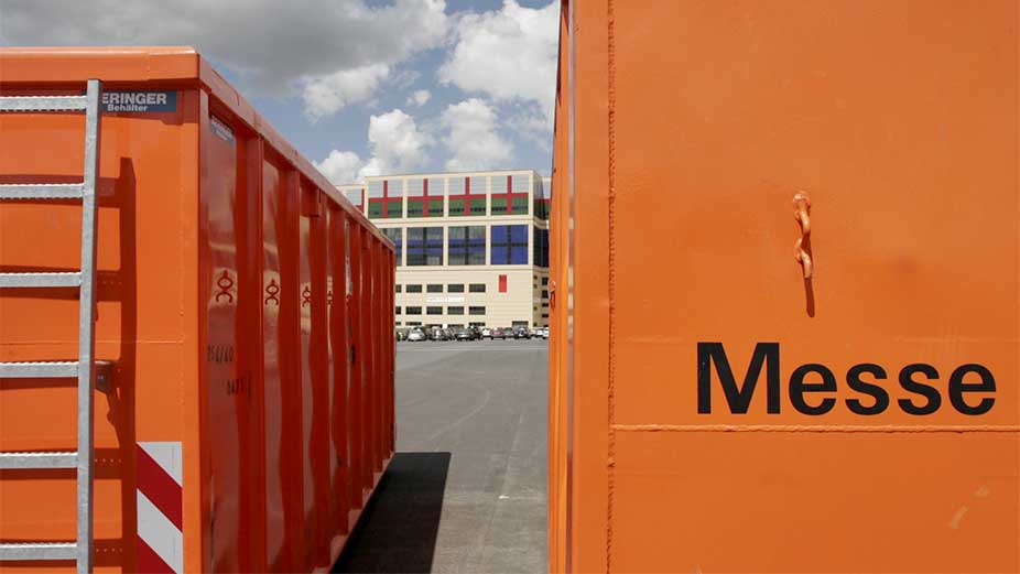 Container- und Versorgungsstellplätze der Messe Frankfurt